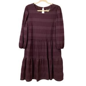 Jessica Howard Purple Long Sleeve Dress Size XL EUC